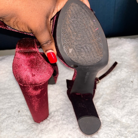 Burgundy Gianni bini heels - Picture 4 of 5